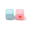 Opaque Acrylic European Beads AC-CBA7A73-01N-2