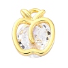 Brass Micro Pave Cubic Zirconia Pendants KK-A240-10G-1