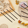 8Pcs 8 Style Wood Hair Sticks OHAR-PH0001-27-2