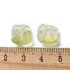 Baking Paint Transparent Glass Beads GLAA-C035-01N-3