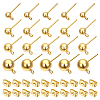 60Pcs 4 Styles 304 Stainless Steel Stud Earring Findings STAS-NB0001-99-1