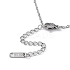 Non-Tarnish Hollow Heart 304 Stainless Steel Pendant Necklaces LS-NJEW-C033-01A-P-3