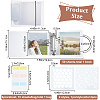 CRASPIRE Square PVC Loose Leaf Binder Postcard Phote Album with 50 Pockets Transparent Sleeve Protectors Sets DIY-CP0008-01-3