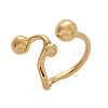 304 Stainless Steel Round Cuff Rings for Women RJEW-A063-01B-G-2