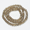 Electroplate Transparent Glass Beads Strands EGLA-A034-T4mm-H10-2