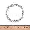 Tarnish Resistant 304 Stainless Steel Figaro Chain Bracelets BJEW-P237-24P-5