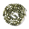 Baking Paint Glass Bead Strands X-GLAA-H031-01B-14-3