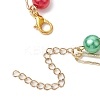 Chrismas Theme Double Layer Multi-strand Bracelets BJEW-JB101004-4