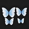 PVC Plastic Artificial 3D Butterfly Decorations LS-DIY-I072-02B-2