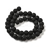 Natural Lava Rock Bead Strands X-G-L435-03-8mm-18-2