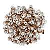 Brass Rhinestone Spacer Beads LS-X-RB-A014-Z8mm-17S-4
