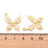 304 Stainless Steel Pave Cubic Zirconia Pendants STAS-T064-86G-06-3