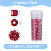 120G 12 Colors Baking Paint Pearlized Glass Seed Beads SEED-DC0001-21-2