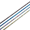 4 Strands 4 Colors PVD Vacuum Plating Electroplate Non-magnetic Synthetic Hematite Bead Strands G-FW0001-16-1