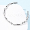 304 Stainless Steel Cuff Bangles BJEW-B150-01P-3