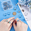 30Pcs Adjustable 304 Stainless Steel Finger Rings Components STAS-UN0059-79B-5