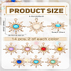 14Pcs 7 Colors Transparent Resin Pendants FIND-LP0002-66-2