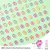 100Pcs Cat Paw Print Resin Cabochons RESI-CJ0002-91-2