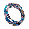 Electroplate Glass Beads Strands EGLA-L042-HP03-2