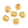 Tibetan Style Alloy Barrel Beads TIBEB-5178-G-RS-3