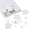 DIY Star Dangle Earring Making Kits DIY-TA0008-27P-4