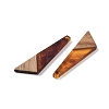 Resin & Wood Pendants WOOD-F015-15G-2