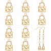 Brass Rhinestone Pendants FIND-WH0144-27KCG-1