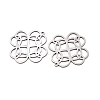 Hollow 201 Stainless Steel Pendants STAS-I364-17P-2