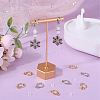 12Pcs 2 Color Brass Clip-on Earring Converters Findings KK-BBC0010-05-4