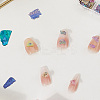 1 Set 12 Grid Nuggets Abalone Shell Nail Art Sequins for Woman Girls MRMJ-SP0001-07-7
