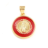 Brass Enamel Pendants KK-P209-02G-RS-3