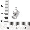 Brass Micro Pave Cubic Zirconia Pendants KK-D288-06P-3