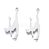 Non-Tarnish 201 Stainless Steel Pendants STAS-B027-29P-2