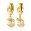 Rack Plating Brass Micro Pave Clear Cubic Zirconia Hoop Earrings EJEW-B062-37G-1