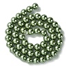 Eco-Friendly  Dyed Glass Pearl Round Bead Strands HY-A002-8mm-RB025-2