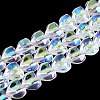 Electroplate Transparent Glass Beads Strands X1-EGLA-N056-01A-13-1