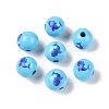 Natural Wood European Beads WOOD-S059-01P-1