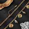 Summer Beach 304 Stainless Steel & Shell Pendant Necklaces NJEW-Z061-09G-2