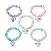 Glass Imitation Pearl Beaded Bracelets BJEW-JB09367-1