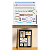 1Pc PET Hollow Out Drawing Painting Stencils DIY-MA0005-74A-8
