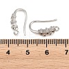 Brass Rhinestone Earring Hooks KK-C261-01E-P-3