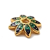 Multi-Petal Alloy Enamel Bead Caps FIND-G029-02G-01-3