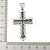 316 Surgical Stainless Steel Pendants Rhinestone Setting STAS-E212-111AS-3