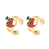 Brass Cuff Earrings EJEW-C186-02B-G-4