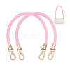Imitation Leather Braided Round Cord Bag Handles with Zinc Alloy Clasps FIND-WH0126-941C-02-6