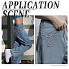 3Pcs Zinc Alloy Star Pendant Layered Necklaces for Women NJEW-GA0001-13-4