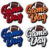 4Pcs 4 Colors Polyester Iron on/Sew On Patches PATC-FG0002-59-1
