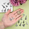 100pcs 10 Style Tibetan Style Alloy Charms TIBEP-CJ0001-40-3