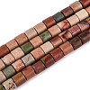 Natural Polychrome Jasper/Picasso Stone/Picasso Jasper Beads Strands G-T141-87A-4