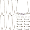 10Pcs 304 Stainless Steel Pendants Necklaces NJEW-SC0001-42-7